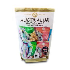 Nutworks Assort Flavoured Macadamias Tourism Foil Bag 16 x 30g