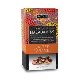 Patons Milk Chocolate Salted Caramel Macadamia 170g