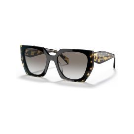 Prada PR 15WS Women's Sunglasses Black/Medium Tortoise/Grey Gradient 54