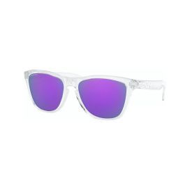 Oakley Frogskins Polished Clear Violet Lens Sunglasses OO9013-H7 55