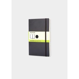 Classic Soft Cover Notebook Plain Large Black