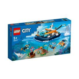 LEGO® City Explorer Diving Boat 60377 Building Toy Set (182 Pieces)