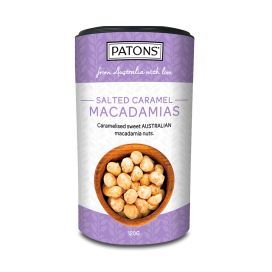 Patons Salted Caramel Macadamias Cannister 120g