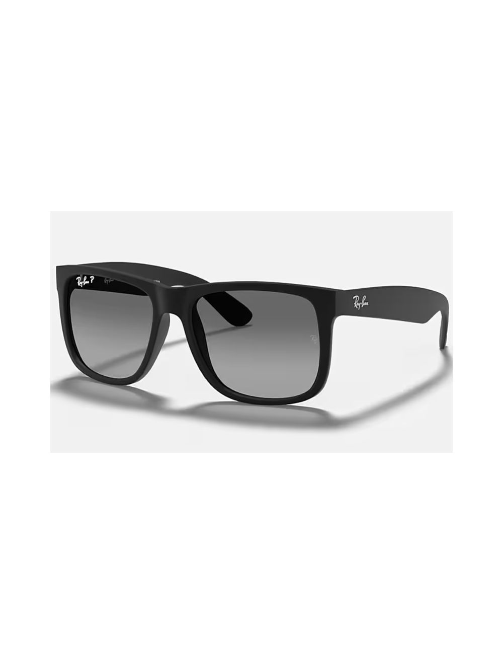 Authentic Ray ban Justin RB 4165 622 T3 55mm Rubber Black Grey Gradient Polarized